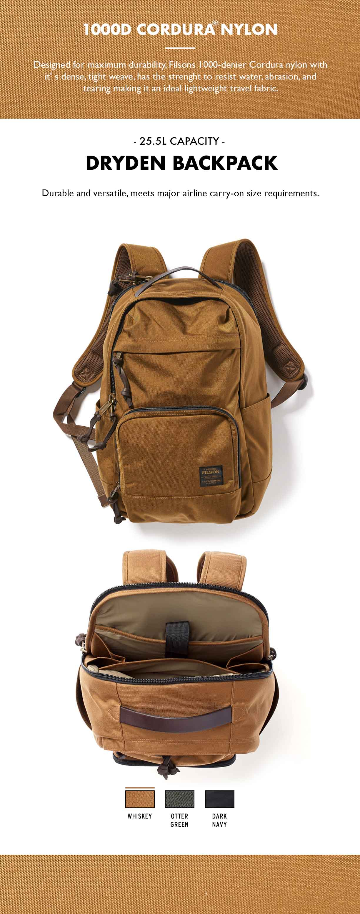Filson Dryden Backpack Whiskey Product-information