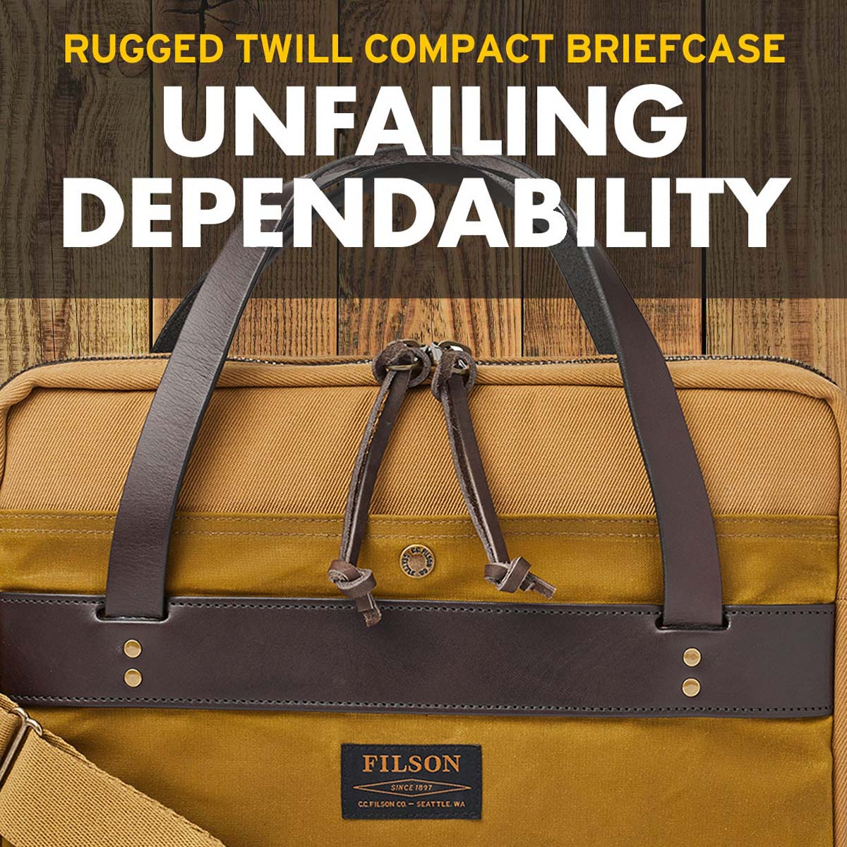 Filson Compact Briefcase Tan, Great, slim briefcase. Very well made and nicely detailed