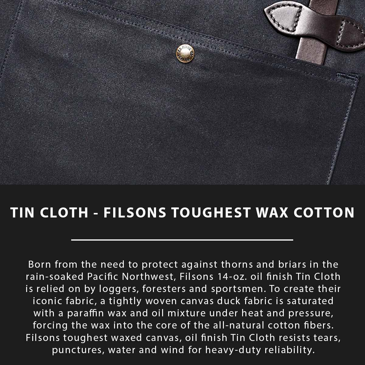 Filson Tin Cloth Compact Briefcase Navy, Tin Cloth Explaned