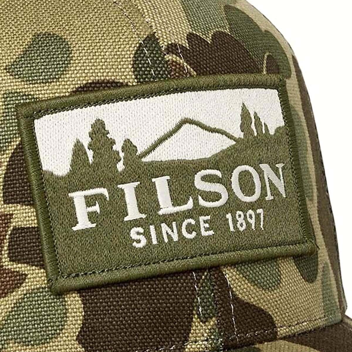 Filson Mesh Logger Cap Camo/Scenic, durable cap with breathable sun protection