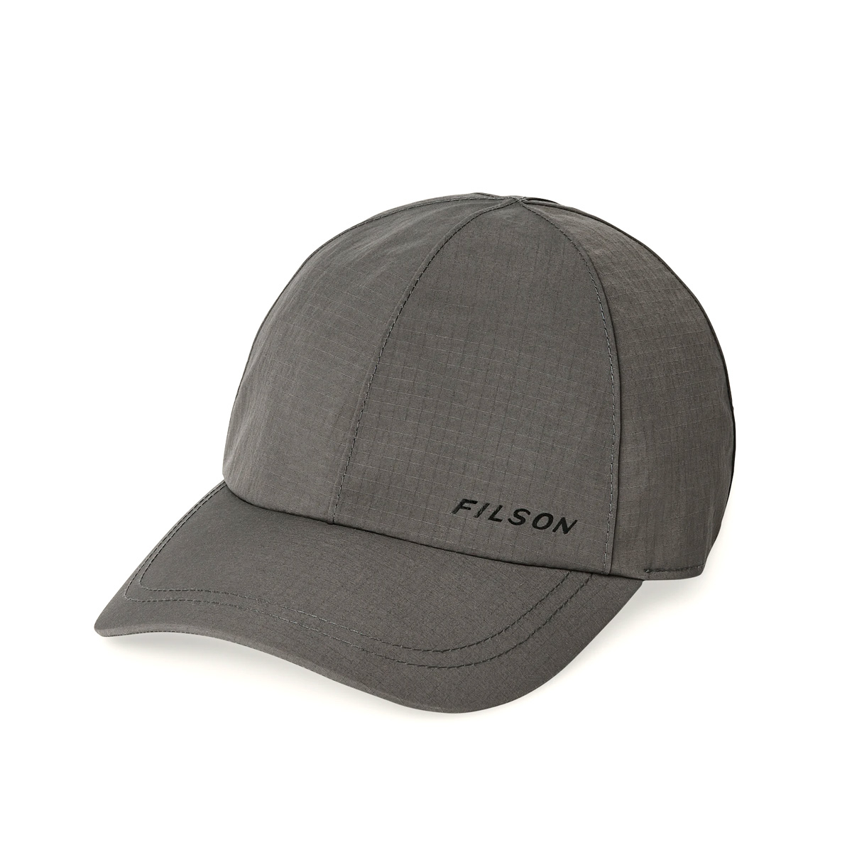 Filson Swiftwater Rain Cap Raven, nylon ripstop fabric with a waterproof/breathable membrane