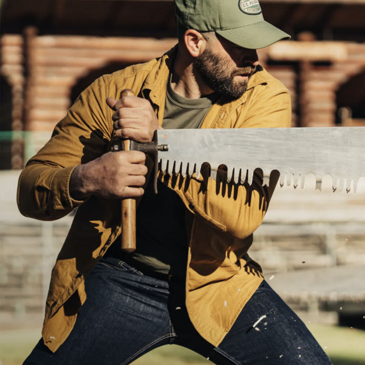 Filson Logger Cap Army Green/Kenai, cap that protects your head from the elements