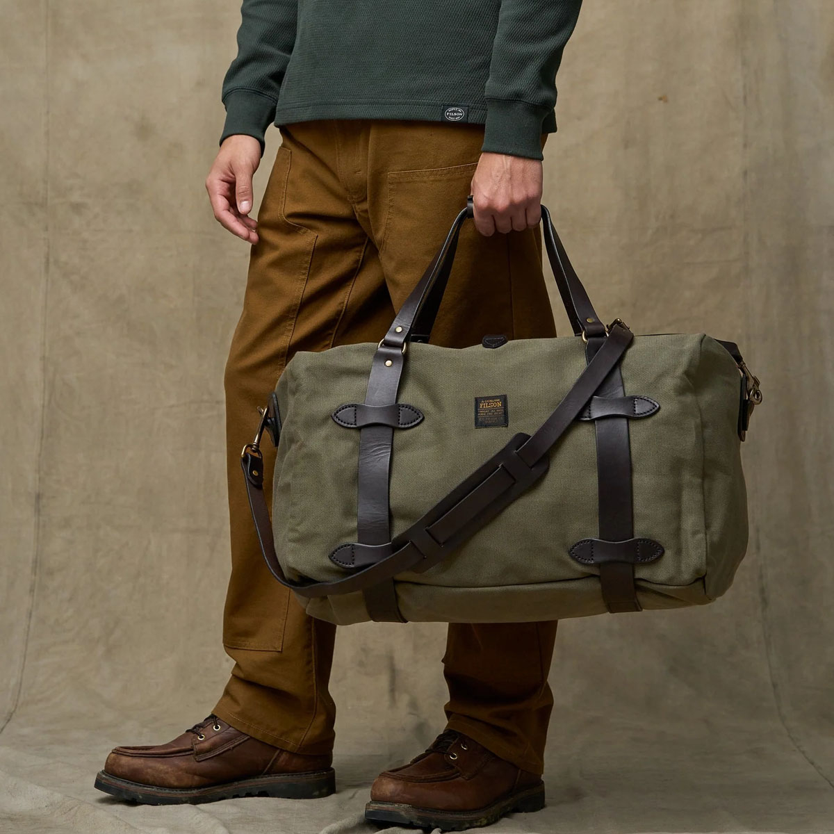 Filson Duffle Bag Medium Otter Green, perfect travel-bag