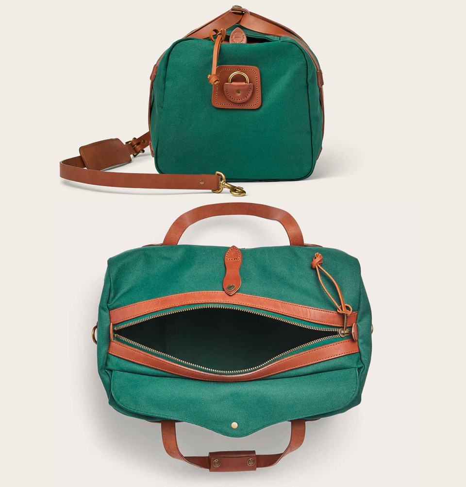 Filson Rugged Twill Duffle Bag Small Hemlock, travelbag made for heavy-duty trips
