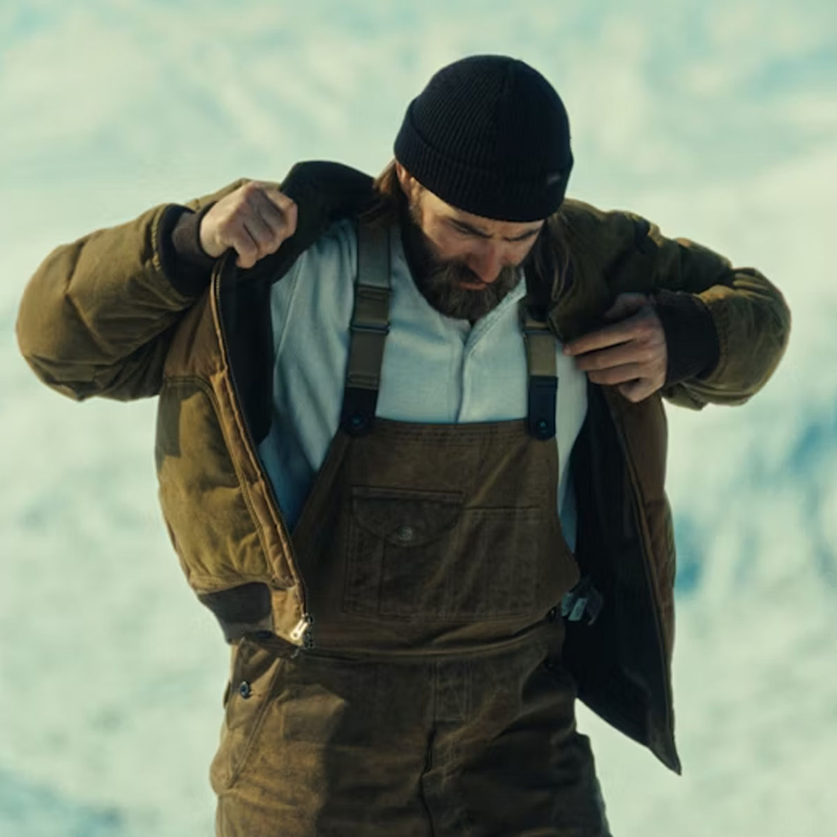 Filson Down Bomber Jacket Dark Tan, exceptionally warm and abrasion resistance