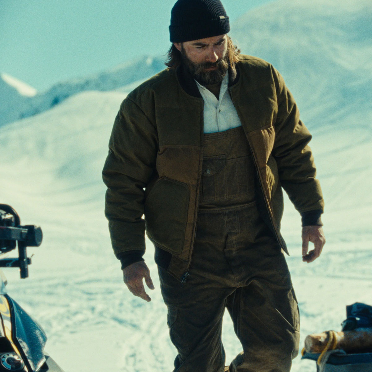 Filson Down Bomber Jacket Dark Tan, Weather-resistant Cover Cloth Shell with responsibly-sourced down insulation