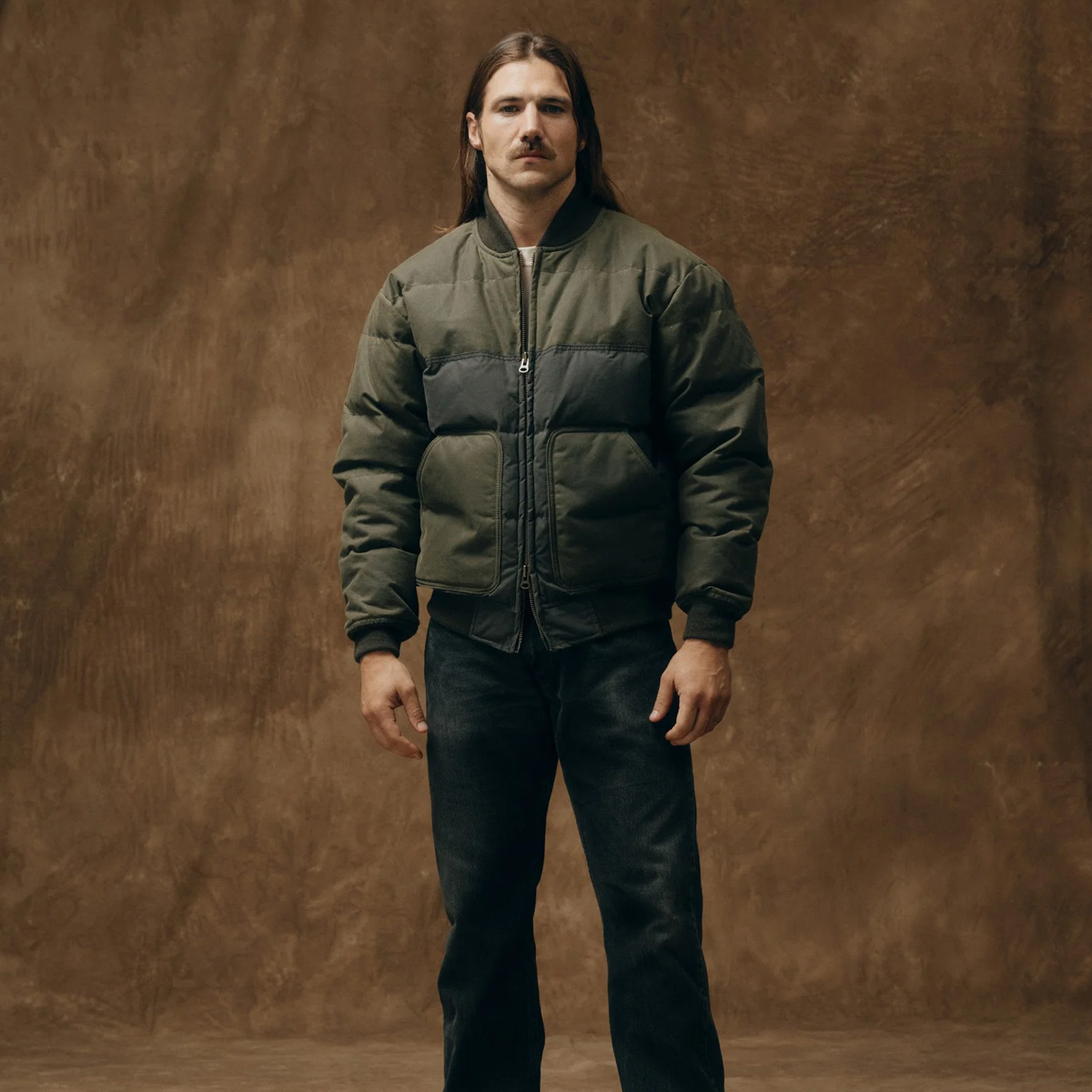 Filson Down Bomber Jacket Otter Green, Weather-resistant Cover Cloth Shell with responsibly-sourced down insulation