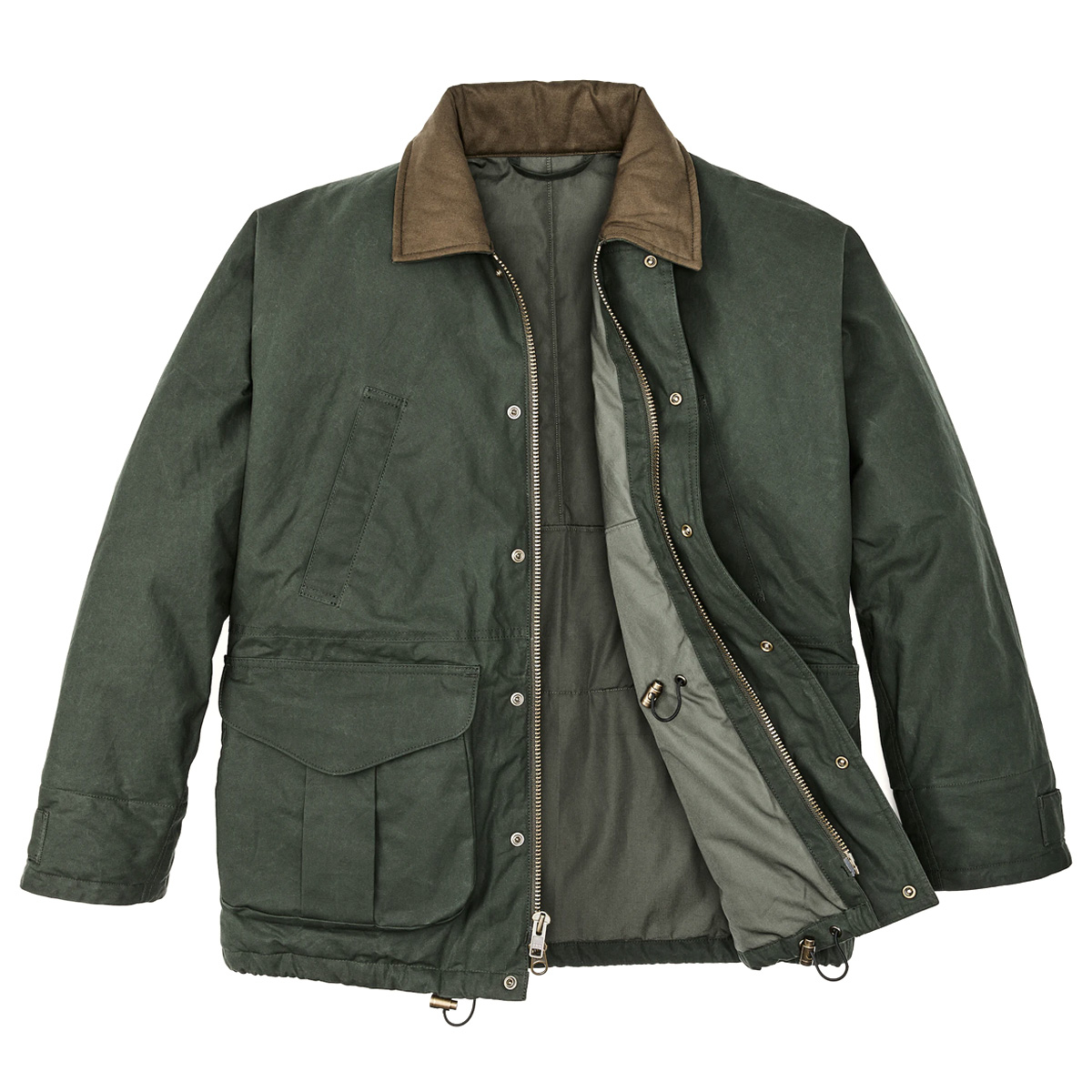 Filson Ranger Insulated Field Jacket Deep Forest, an ideal blend of traditional fabric and cutting-edge insulation