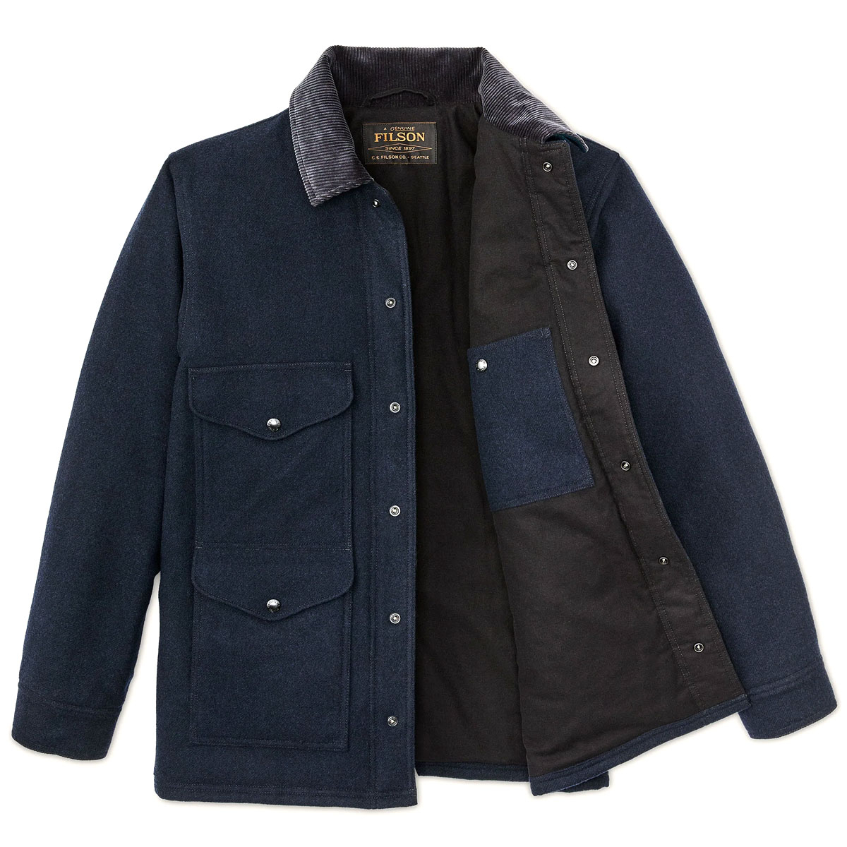 Filson Spokane Insulated Cruiser jacket Navy, an ideal vest for work, outdoor activities, or everyday use Filson Spokane Insulated Cruiser Jacket Navy, an ideal vest for work, outdoor activities, or everyday use