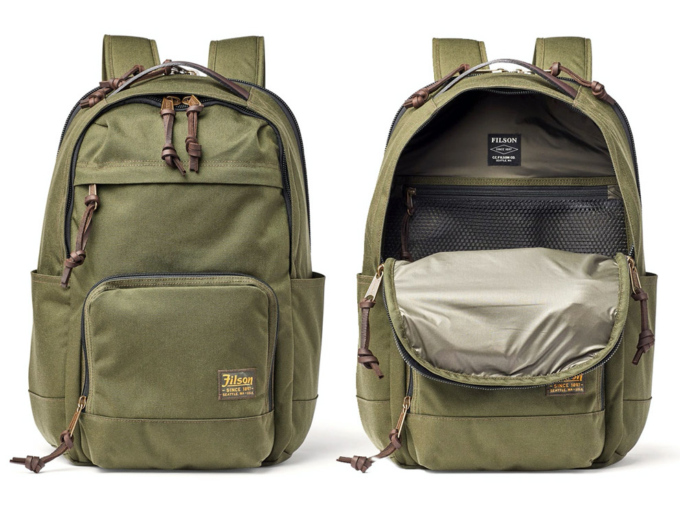 Filson Filson Dryden Backpack Otter Green, For travel, work and sport. Guaranteed.