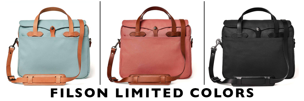 Filson Limited Colors, now exclusively for sale at BeauBags