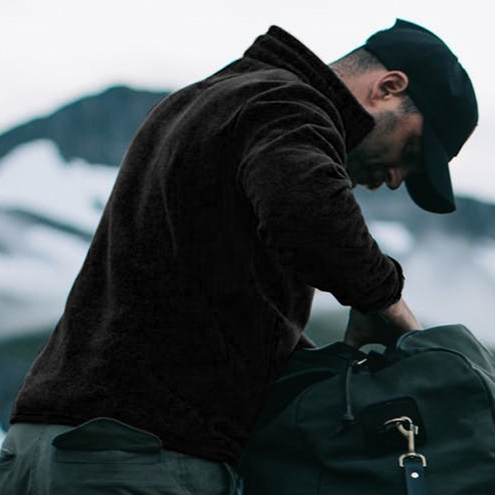 Filson Ridgeway Fleece Jacket Black, Lightweight, quick-drying Polartec® fleece is warm, breathable and very comfortable