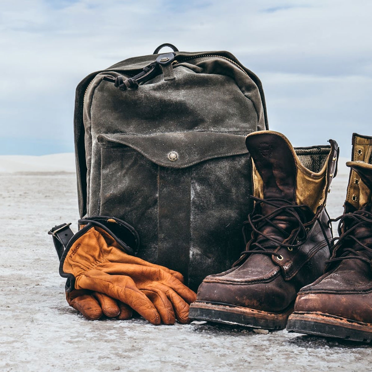 Filson Journeyman Backpack Otter Green backpack with style and character