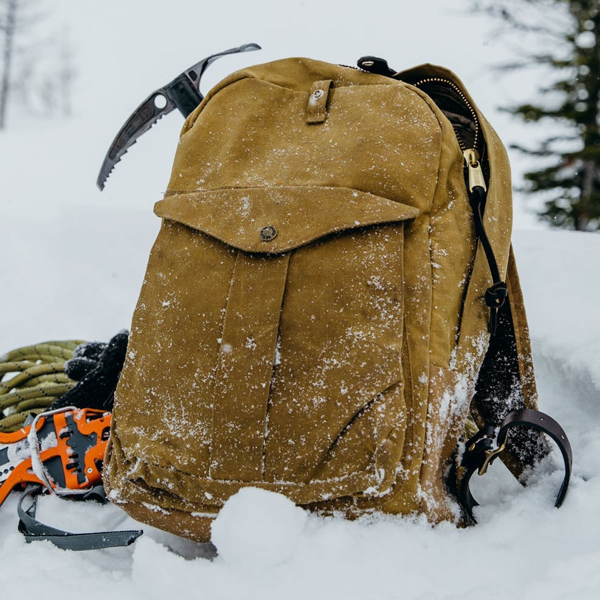 Filson Journeyman Backpack Tan backpack with style and character