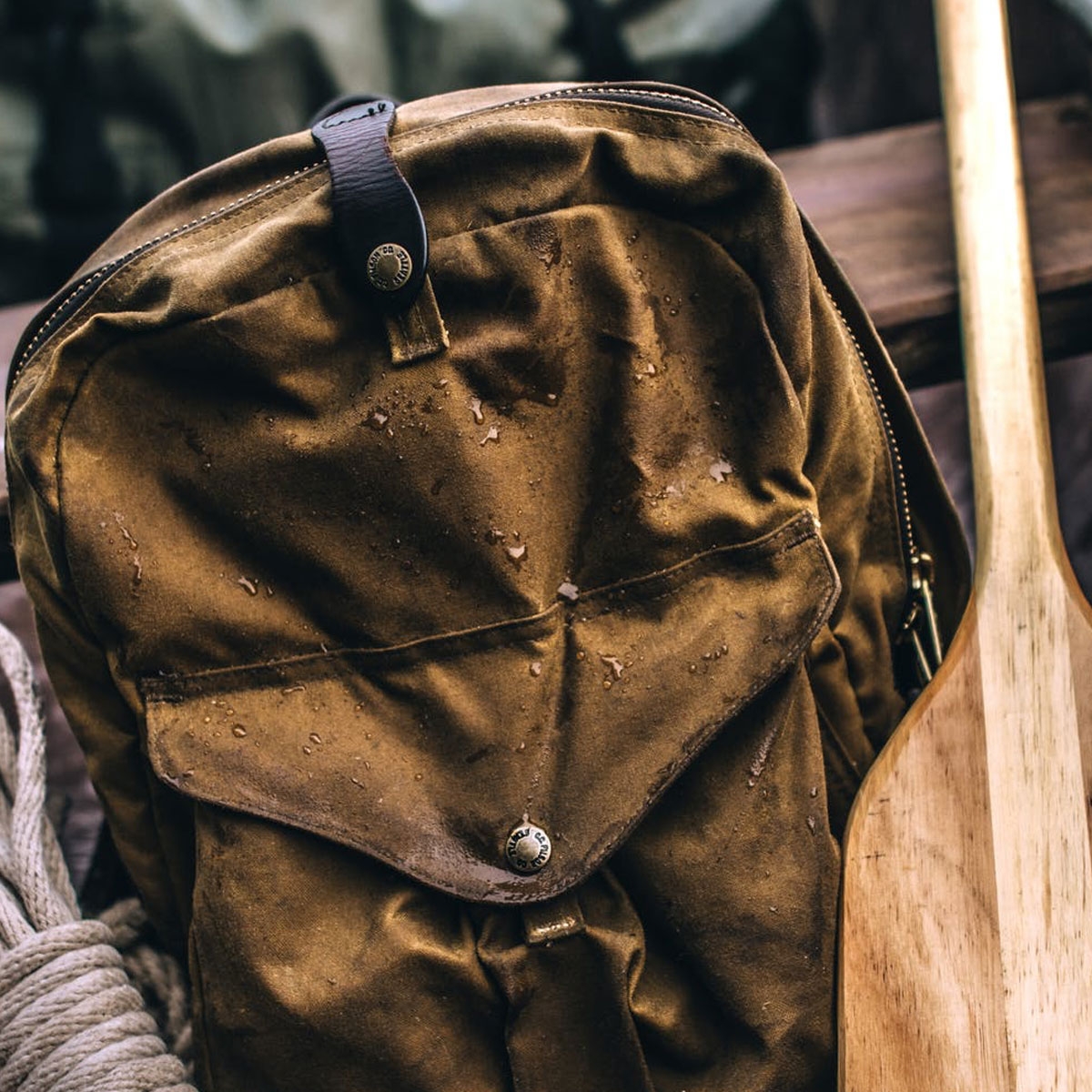 Filson Journeyman Backpack 20231638 Tan, lifestyle