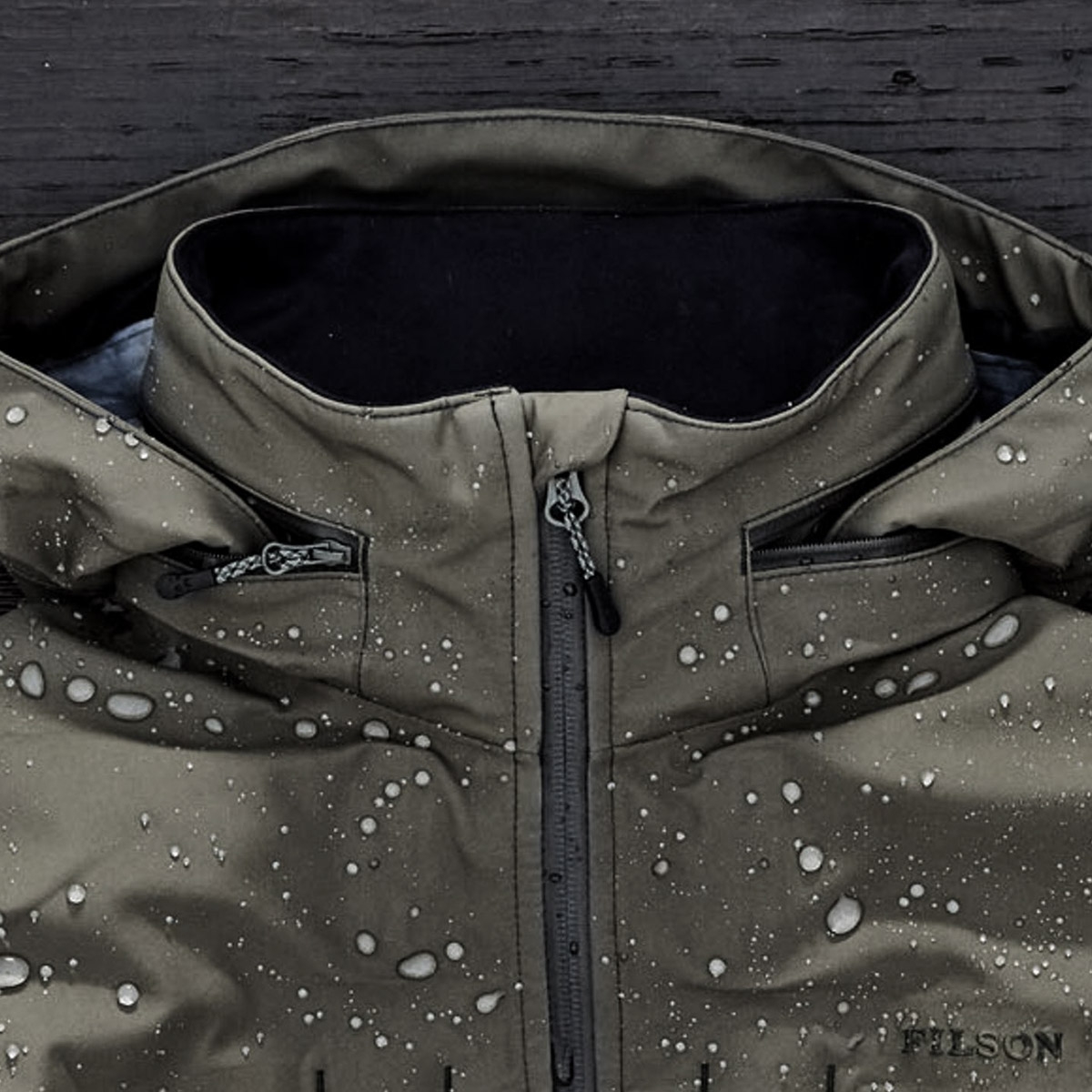 Filson Neoshell Reliance Jacket Raven, waterproof and highly breathable jacket