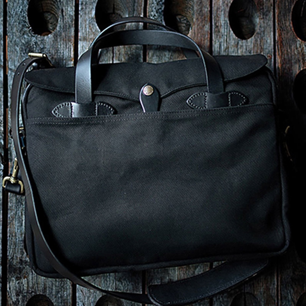 black filson briefcase