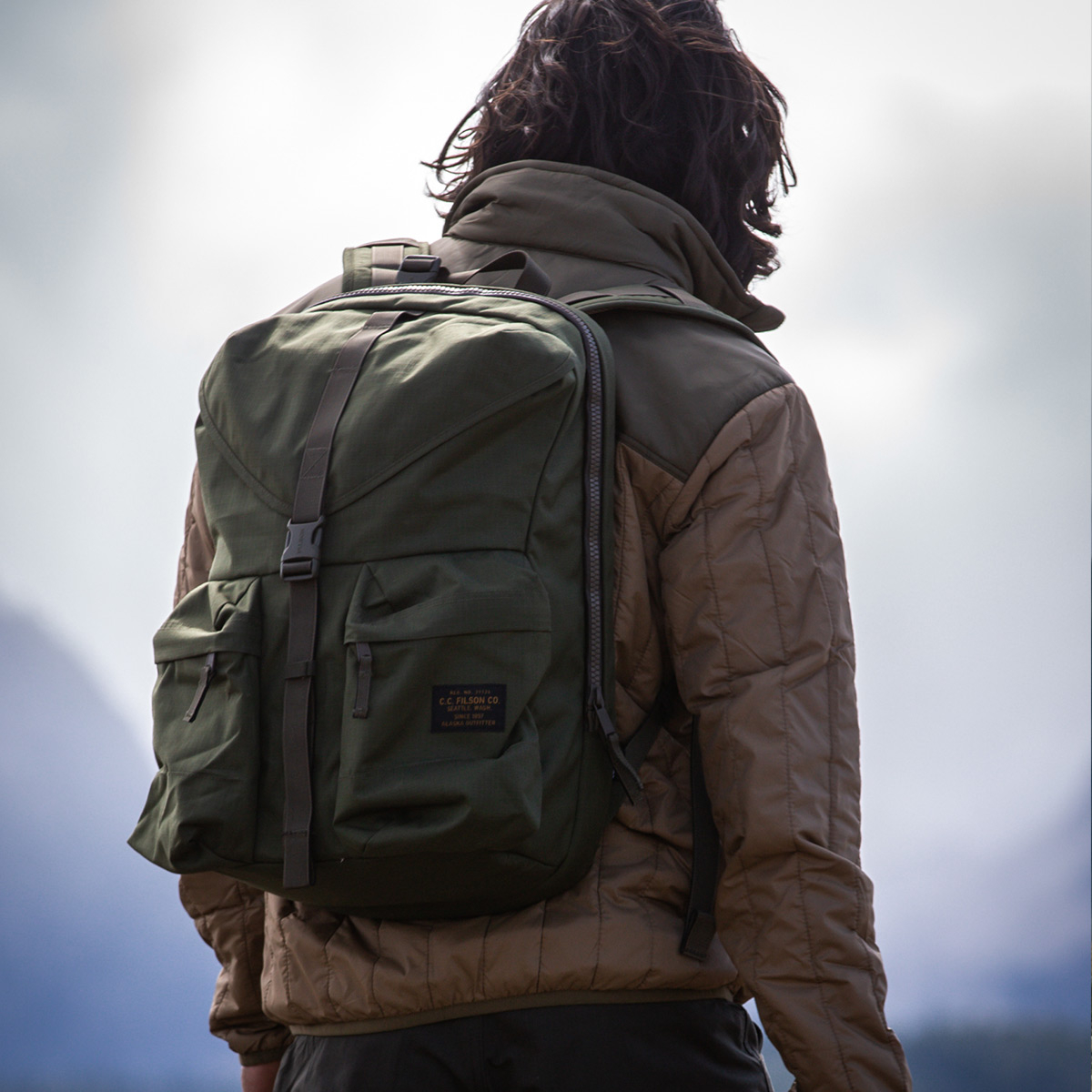 Filson Ripstop Nylon Backpack Surplus Green Filson Ripstop Nylon Backpack Surplus Green