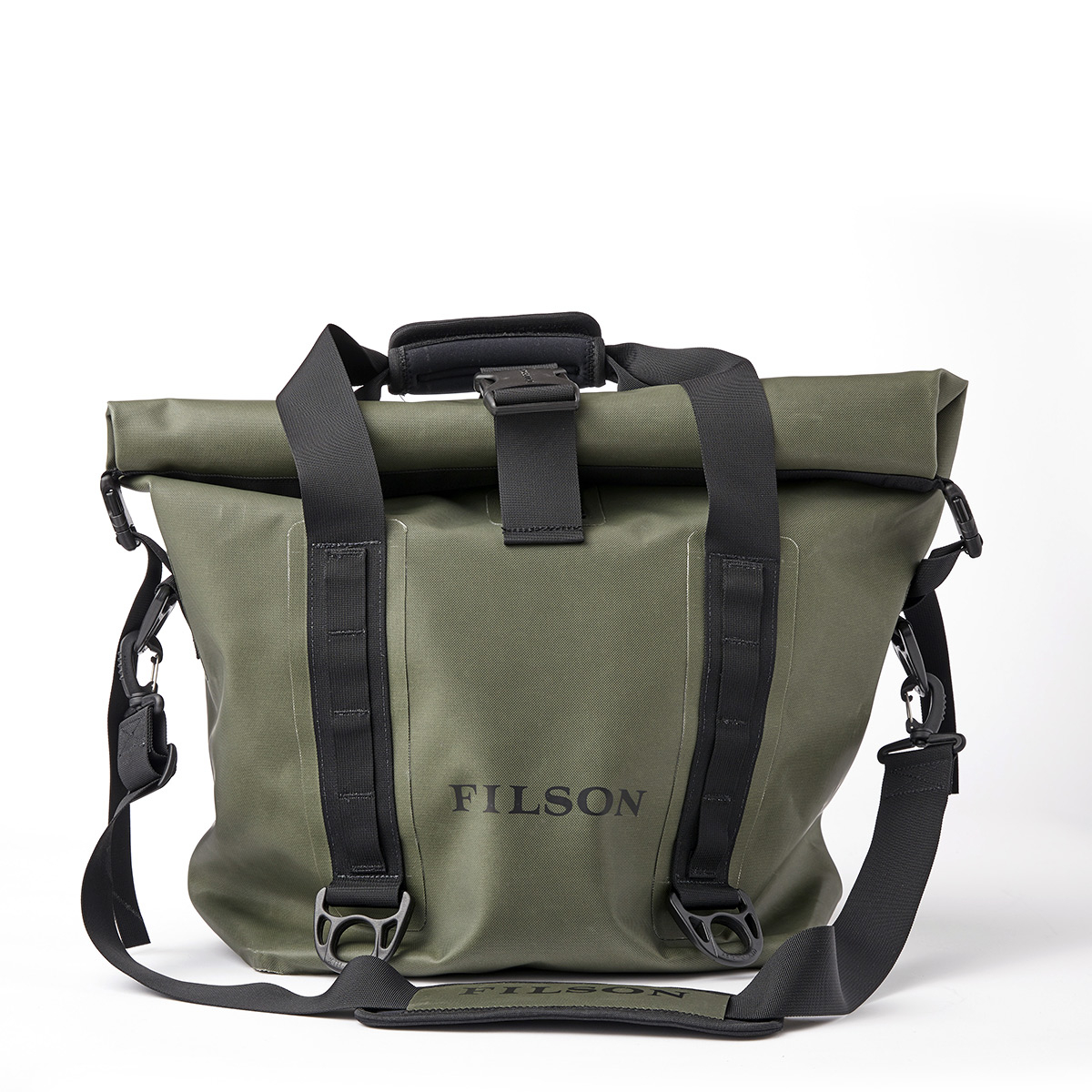 Filson Dry Roll-Top Tote Bag Green, keeps your gear dry in any weather