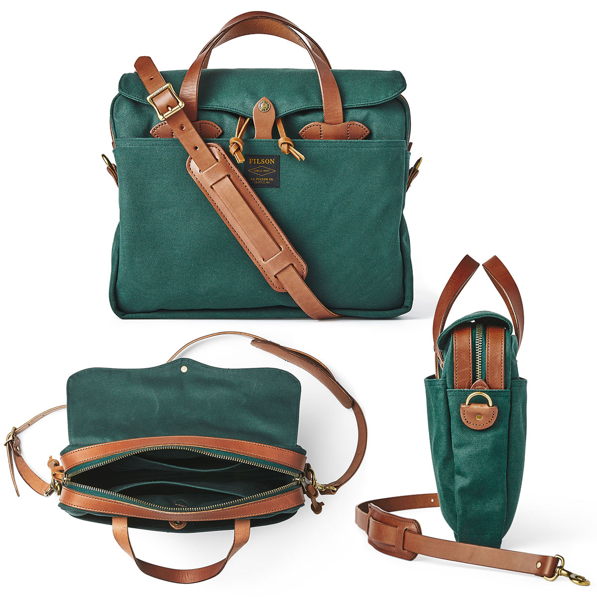 Filson Original Briefcase Hemlock Limited Color, style icon among men bags