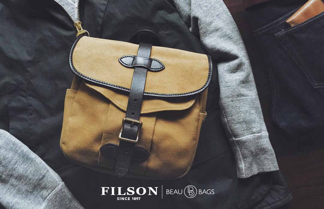 Filson Field Bag Small Tan, the perfect, long-lasting, EDC (every day carry) bag for on the go