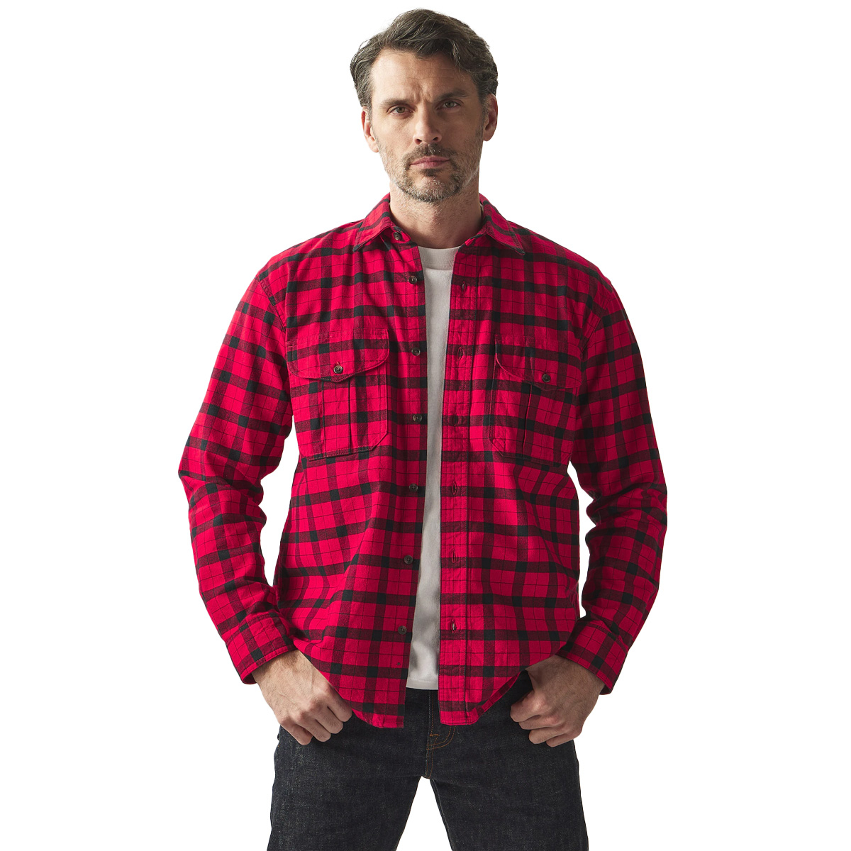 Filson Alaskan Guide Shirt Red Black, provides unfailing