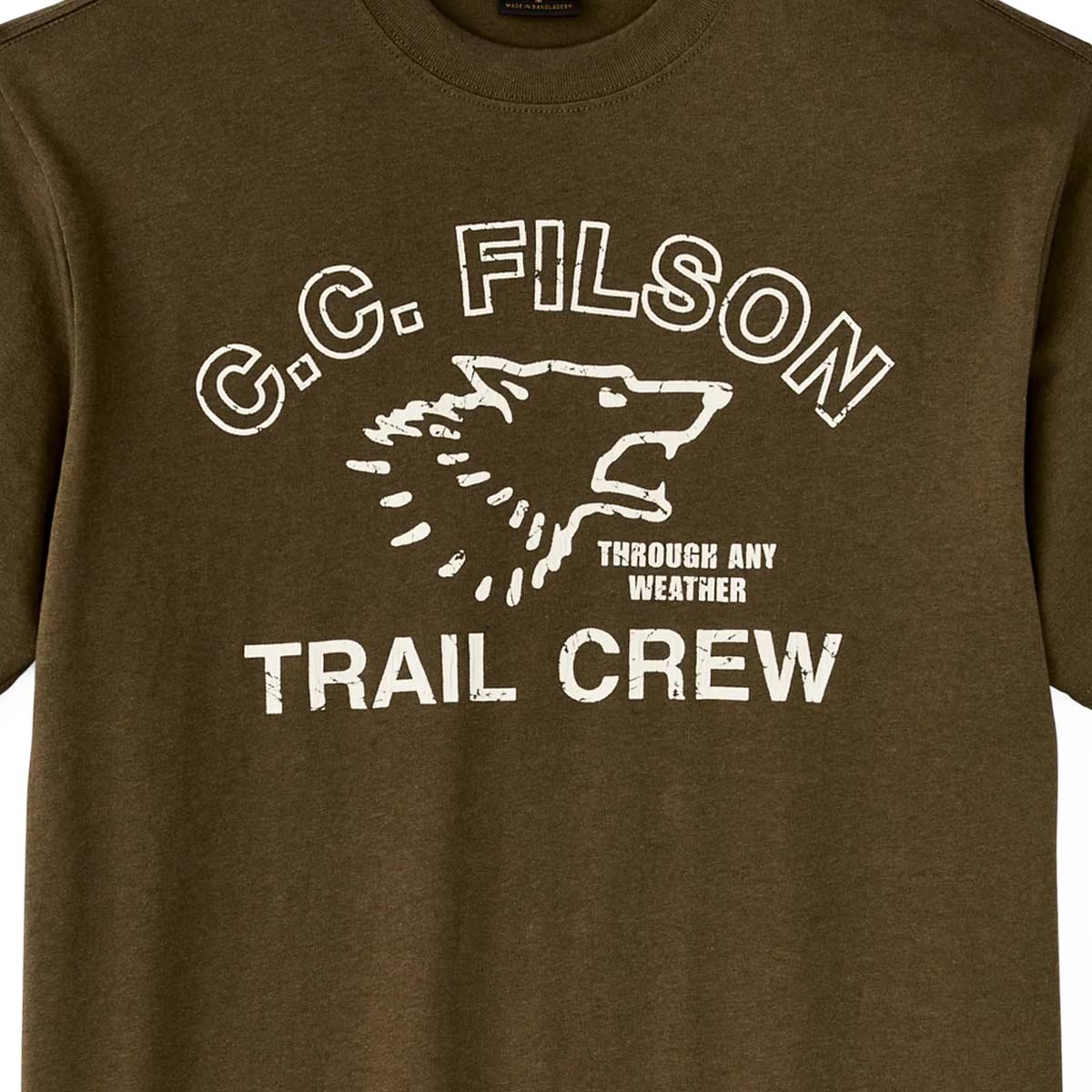 Filson Frontier Graphic T-Shirt Military Olive/Trail, graphic detail