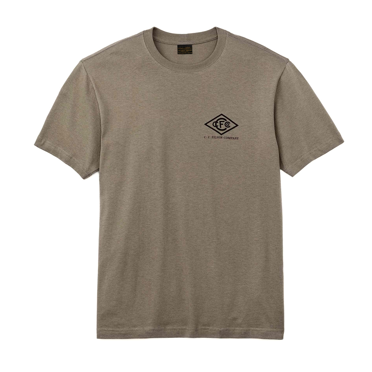 Filson Pioneer Graphic T-Shirt Morel/Chainlink, a heavy-duty shirt with a dry-hand feel that maintains its structure for season after season of wear