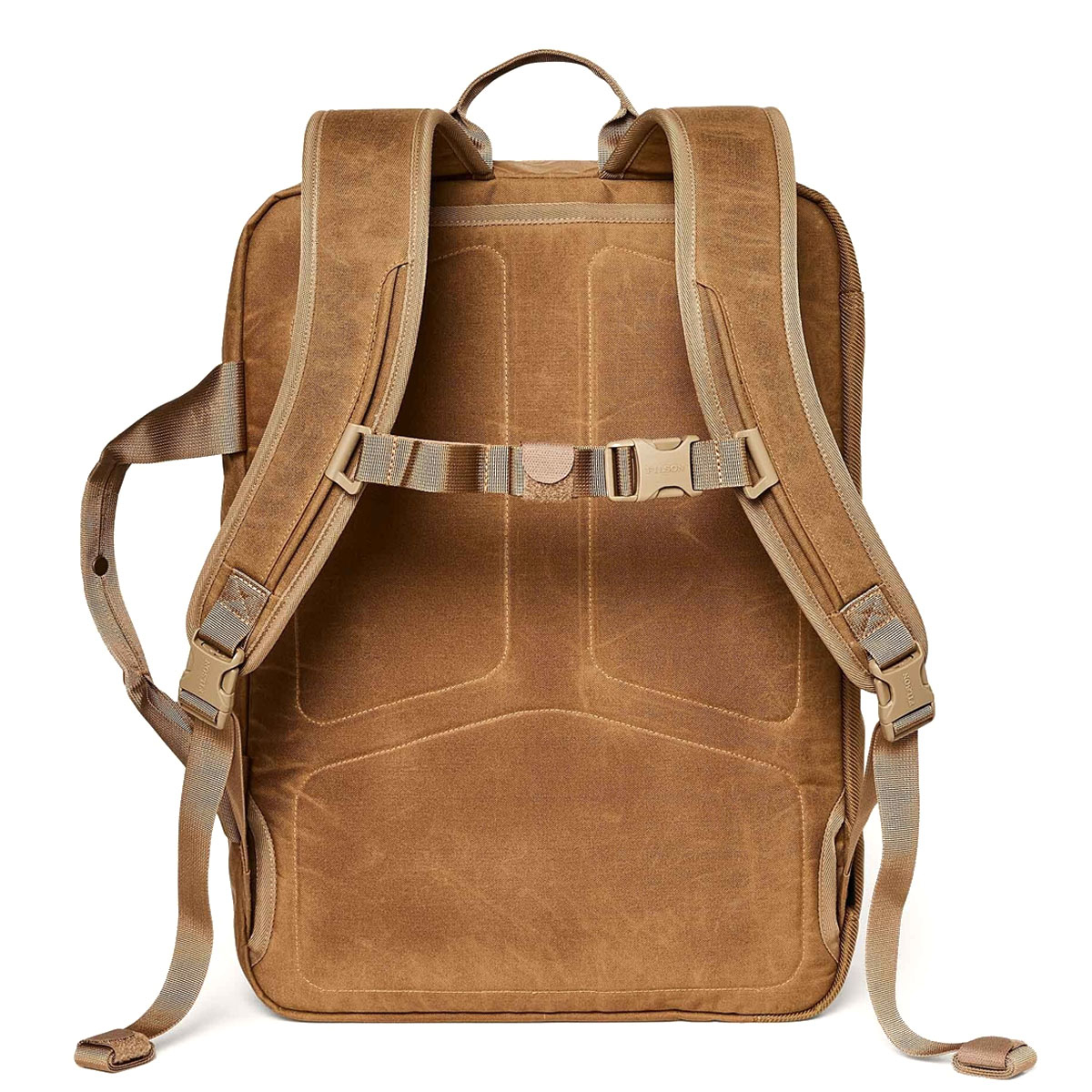 Filson Surveyor Pullman Pack Dark Tan/Flame, Multiple carrying options, hand, shoulder, back