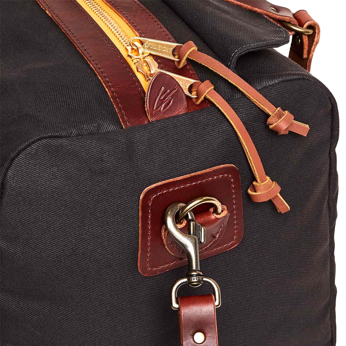 Filson Traveller Medium Duffle Bag Stapleton Cinder, colors for the fabric, zipper, and leather chosen by Chris Stapleton