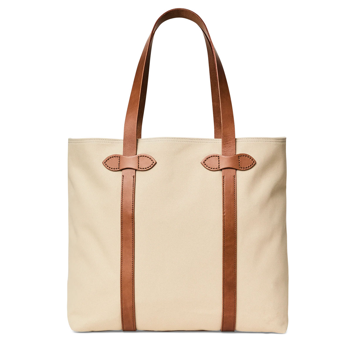 Filson Rugged Twill Large Open Tote Bag Feather Grey