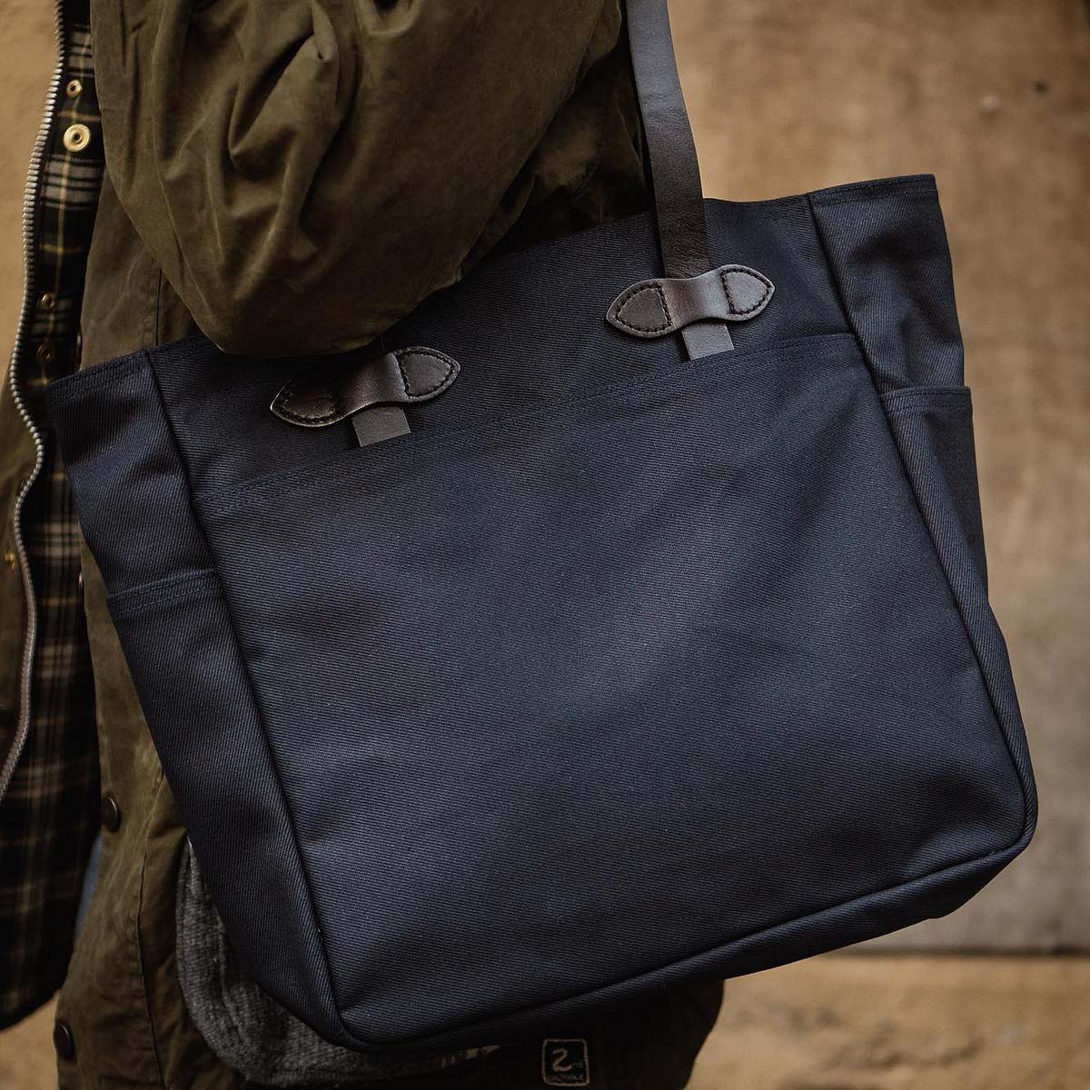 Filson Rugged Twill Tote Bag Navy