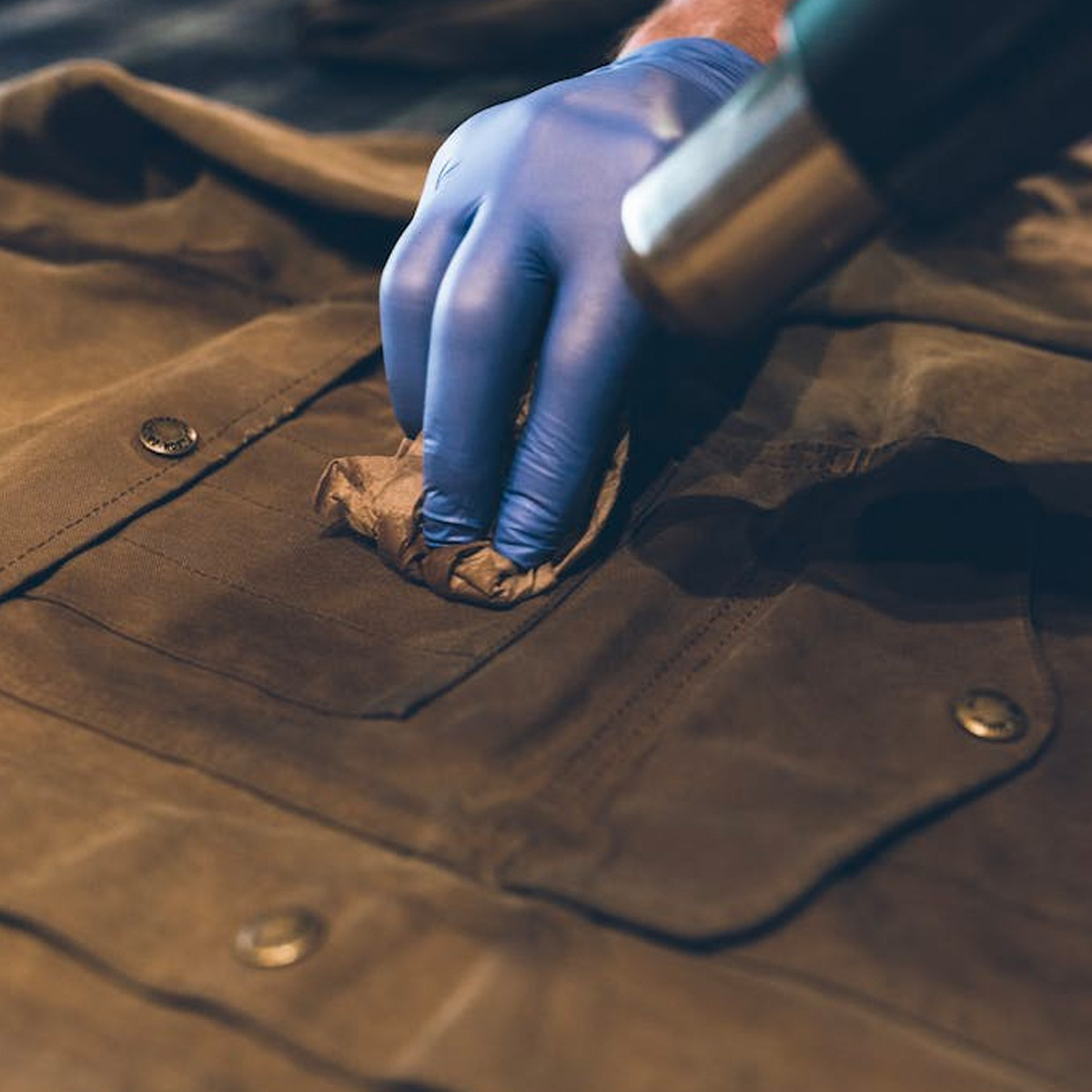 HOW TO REWAX A WAXED CANVAS JACKET, 5. IF APPLIED TOO HEAVILY, WAX WILL NOT ABSORB