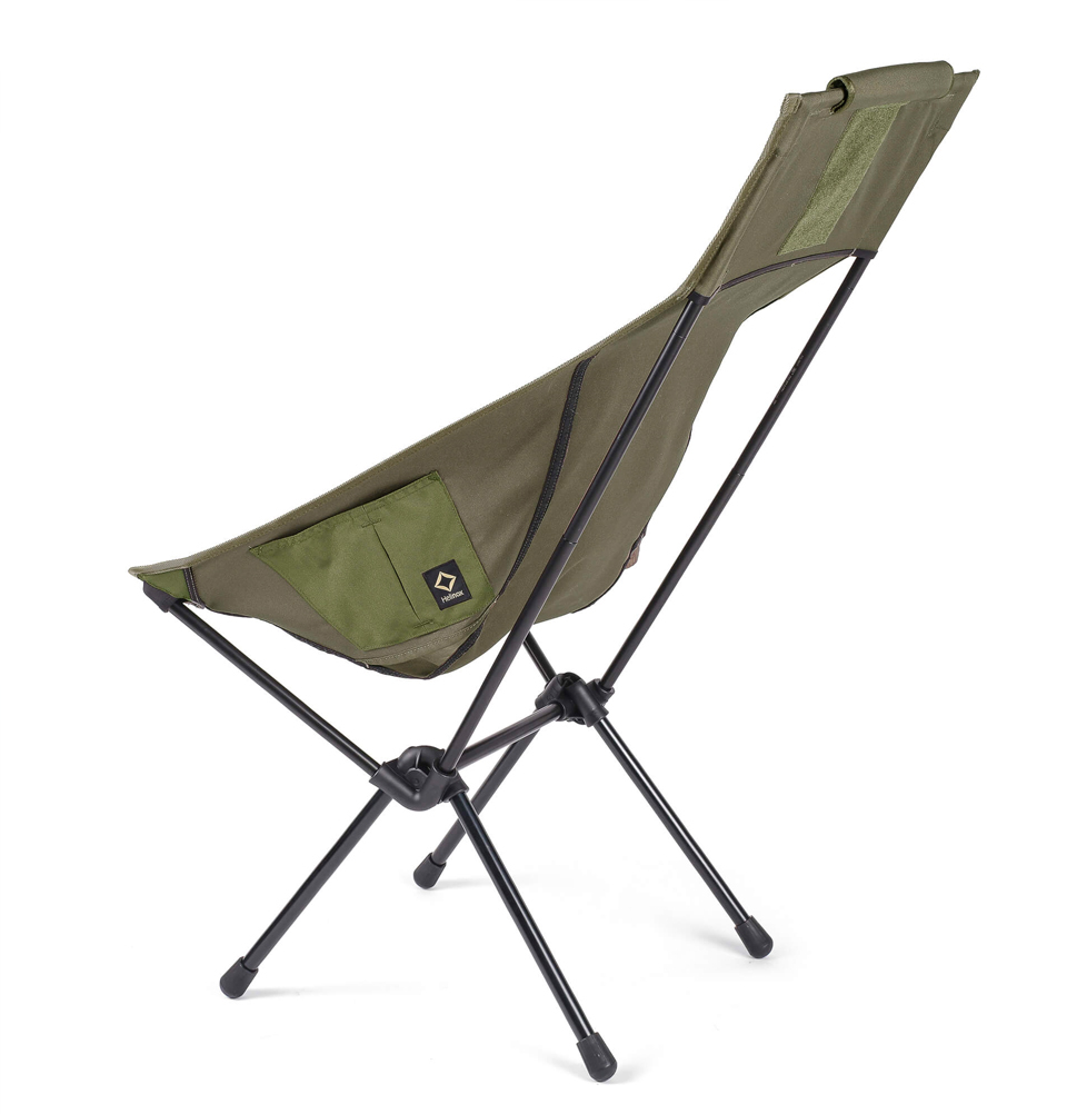 Helinox Tactical Sunset Chair Military Olive, portable, lightweight chair with a higher back and longer legs