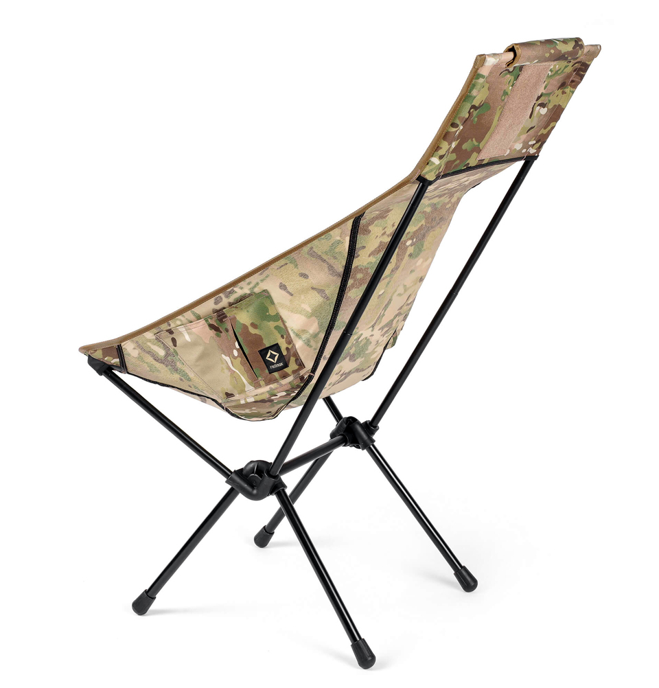 Helinox Tactical Sunset Chair MultiCam, portable, lightweight chair with a higher back and longer legs