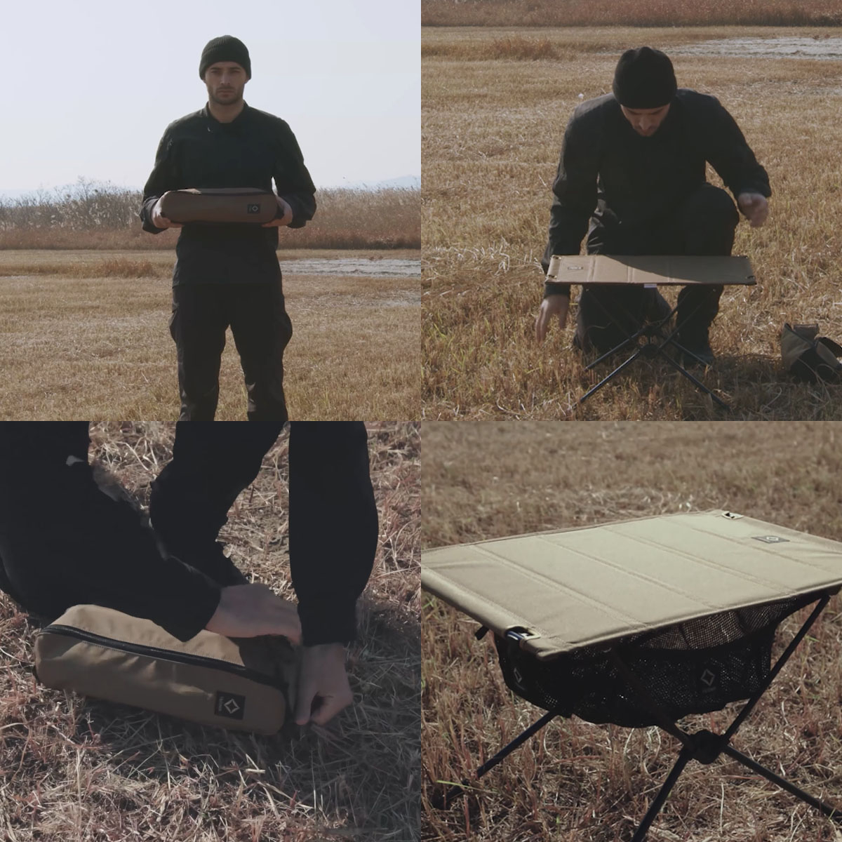 Helinox Tactical Table Regular Coyote Tan, portable, lightweight camping table
