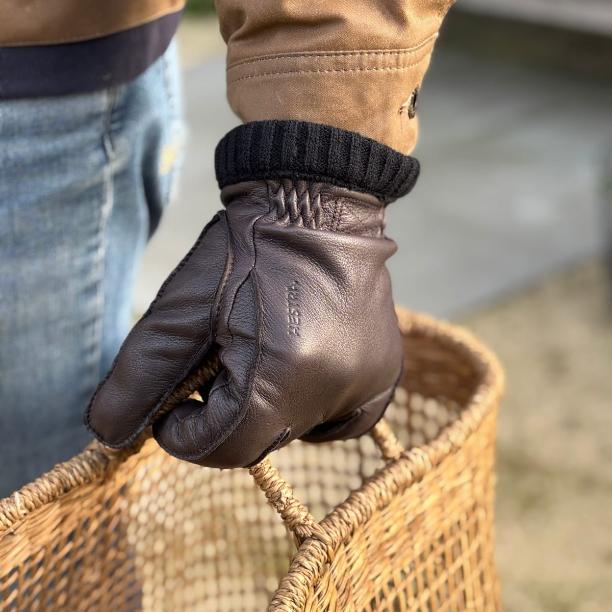 Hestra Deerskin Primaloft Gloves are warm and stylish winter gloves for men, crafted from supple, premium deerskin with a rugged, timeless look. Hestra Deerskin Primaloft Gloves are warm and stylish winter gloves for men, crafted from supple, premium deerskin with a rugged, timeless look.