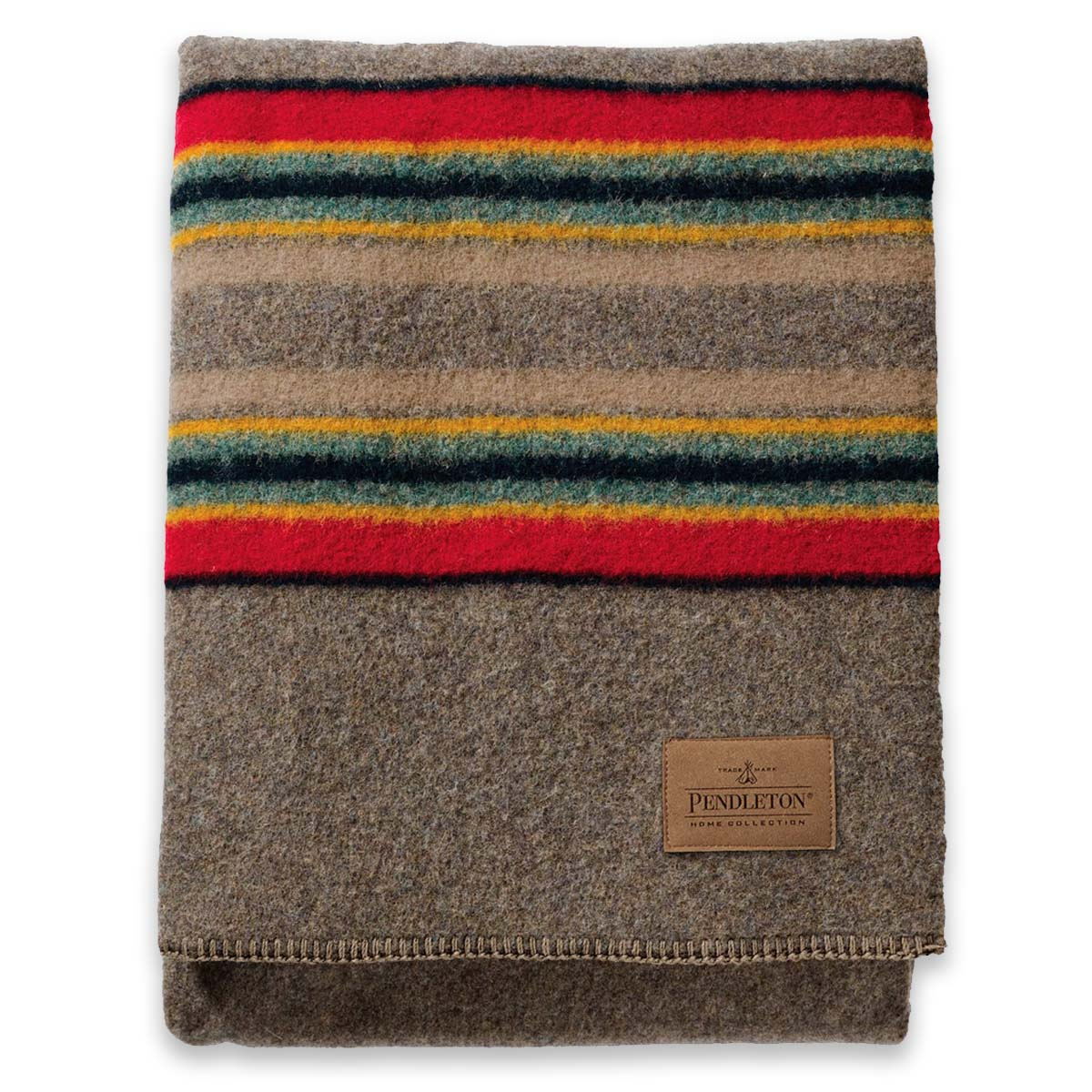 Pendleton Yakima Camp Blanket Throw Mineral Umber, perfectly sized for the sofa, chair or foot of the bed