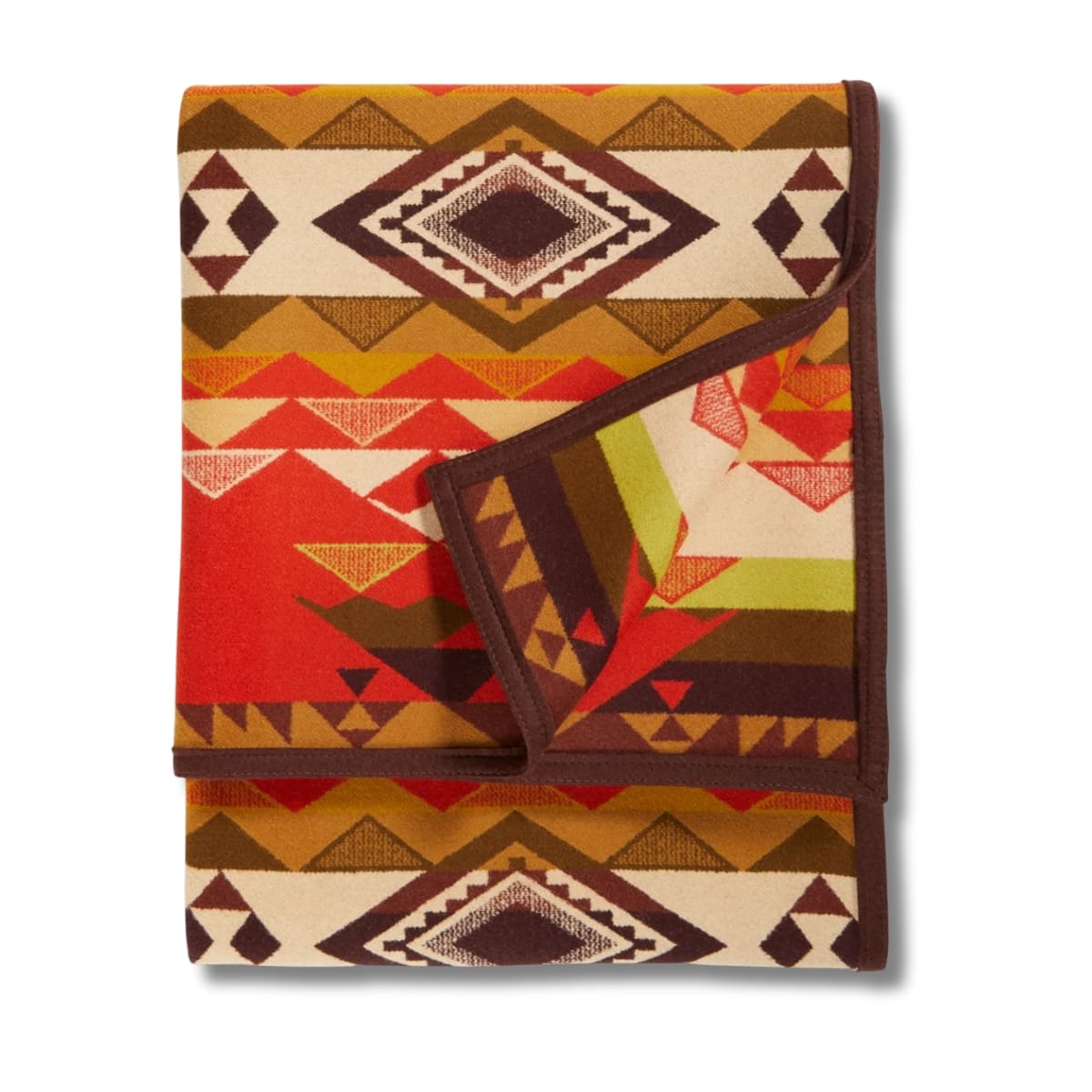 Pendleton Jacquard Unnapped Blanket Robe Highland Peak Red, Limited edition wool blanket.