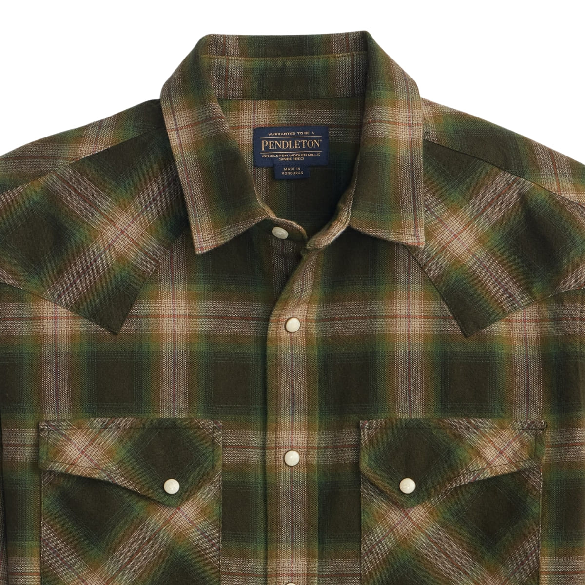 Pendleton Wyatt Shirt Olive Multi Plaid, made of 100% cotton Pendleton Wyatt Shirt Olive Multi Plaid, made of 100% cotton
