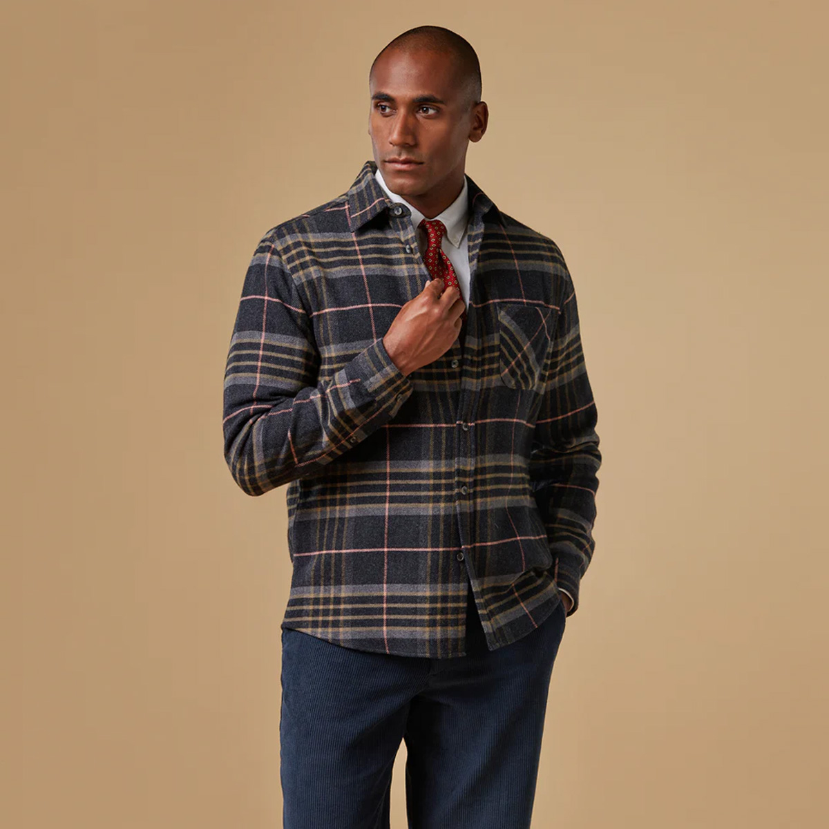 Portuguese Flannel Arquive 72 Checked Cotton-Flannel Shirt, manufactured by master craftsmen in the old towns of northern Portugal