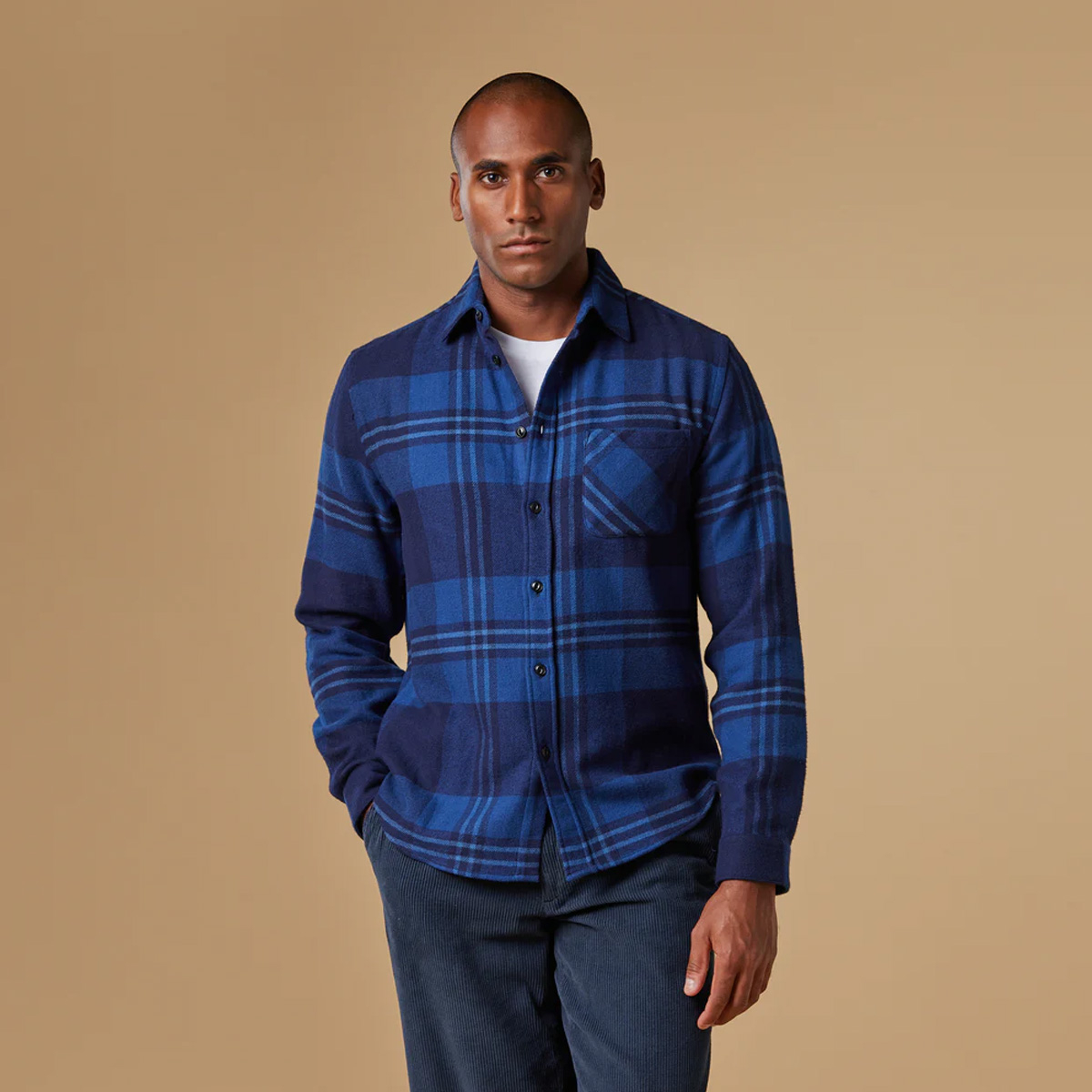 Portuguese Flannel Arquive 82 Checked Organic Cotton-Flannel Shirt, manufactured by master craftsmen in the old towns of northern Portugal