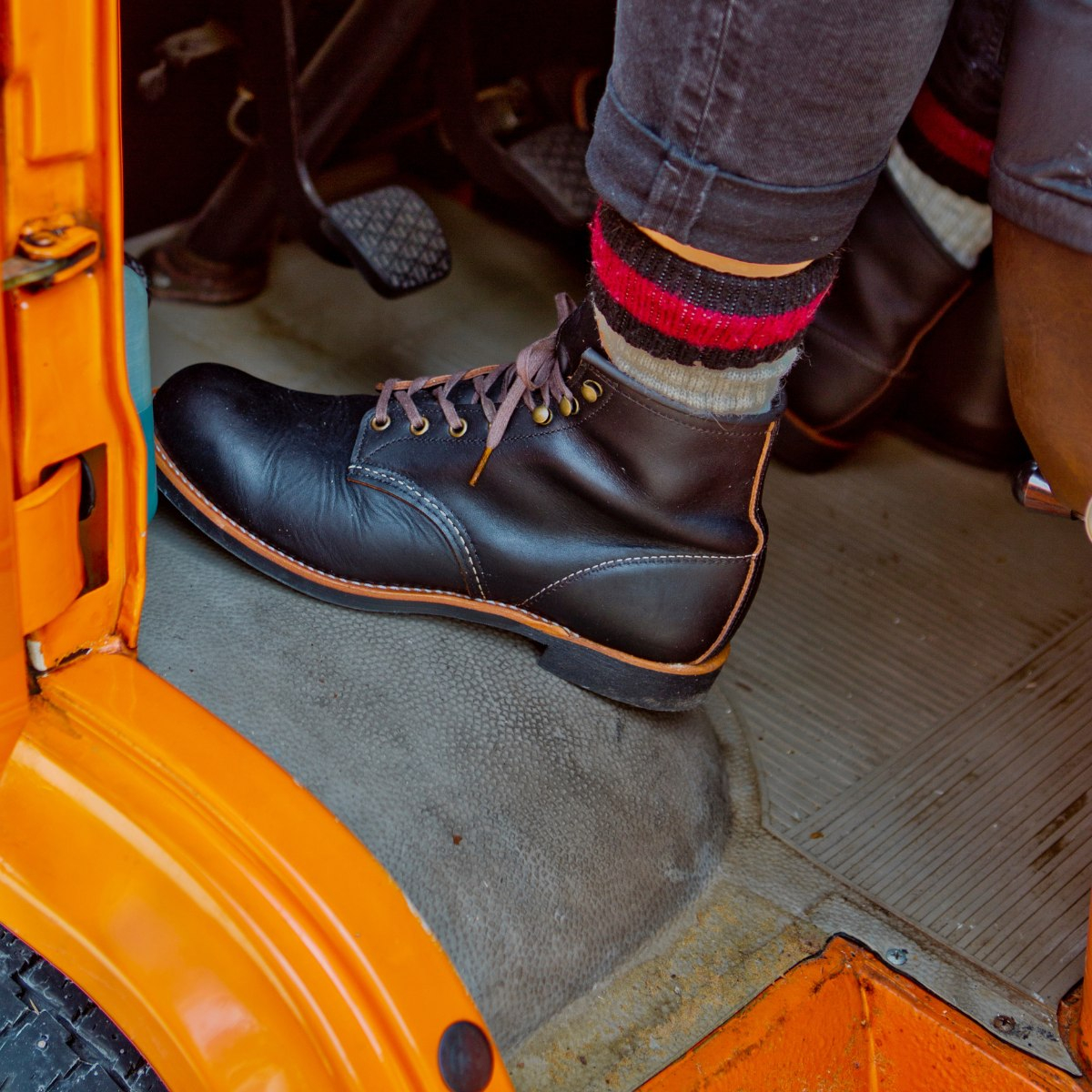 Red Wing 3345 Blacksmith Boot in Black Prairie is a rugged, versatile boot for men who value quality and character.