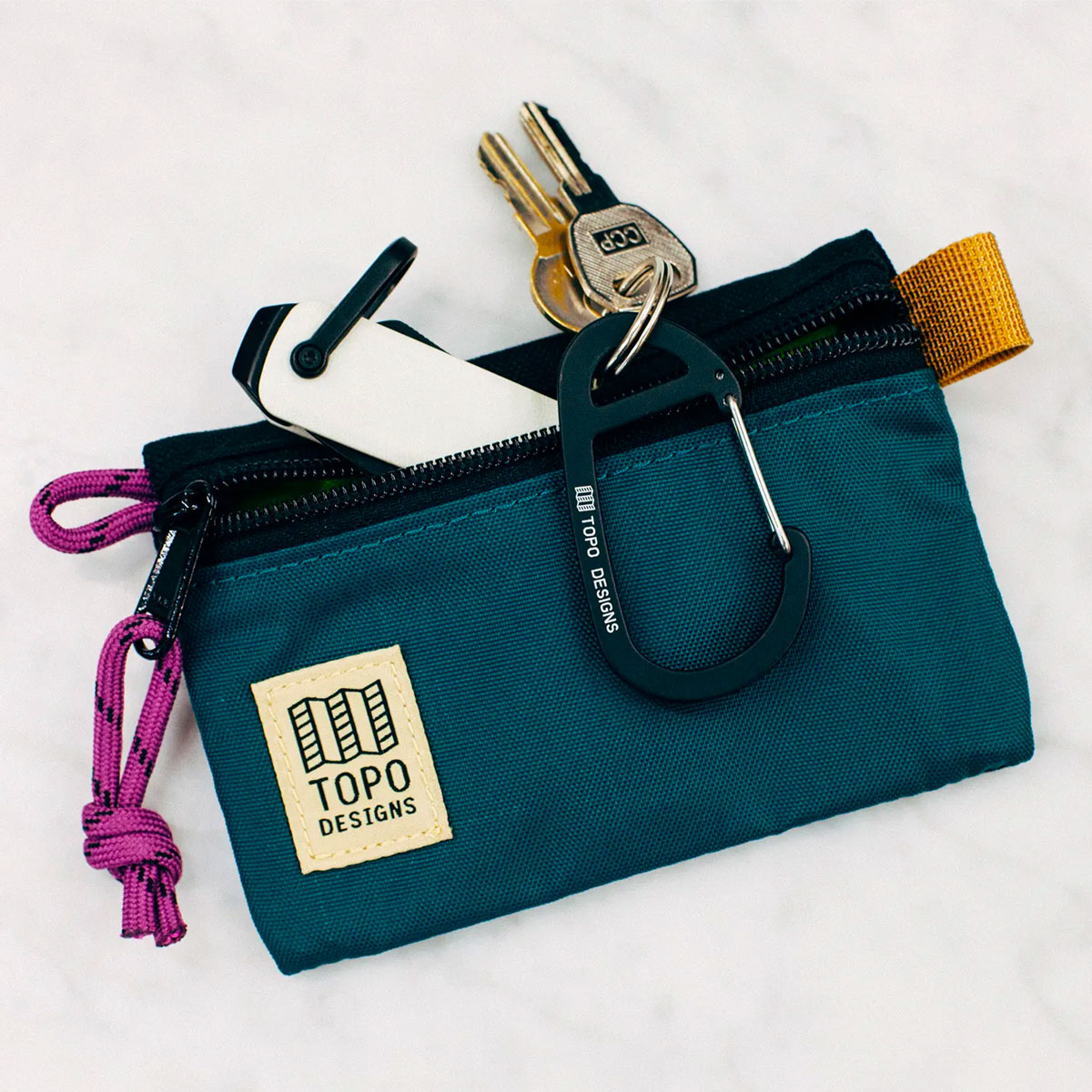 Topo Designs Accessory Bags Botanic Green/Black 3 Sizes, Easy traveling, keeps the inside of your pack neat and organized
