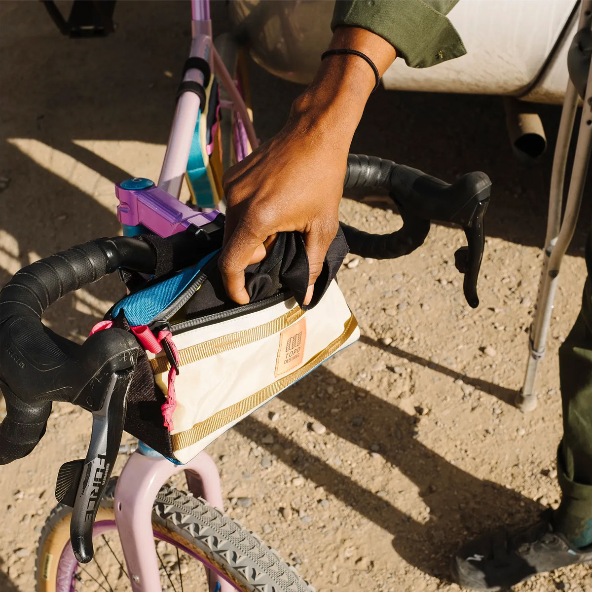 Topo Designs Bike Bag, stash everything from tools and tubes to an extra layer or essential snacks