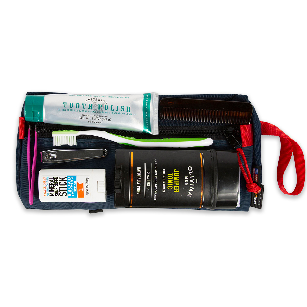 Topo Designs Dopp Kit, water-resistant, being easy to clean interior