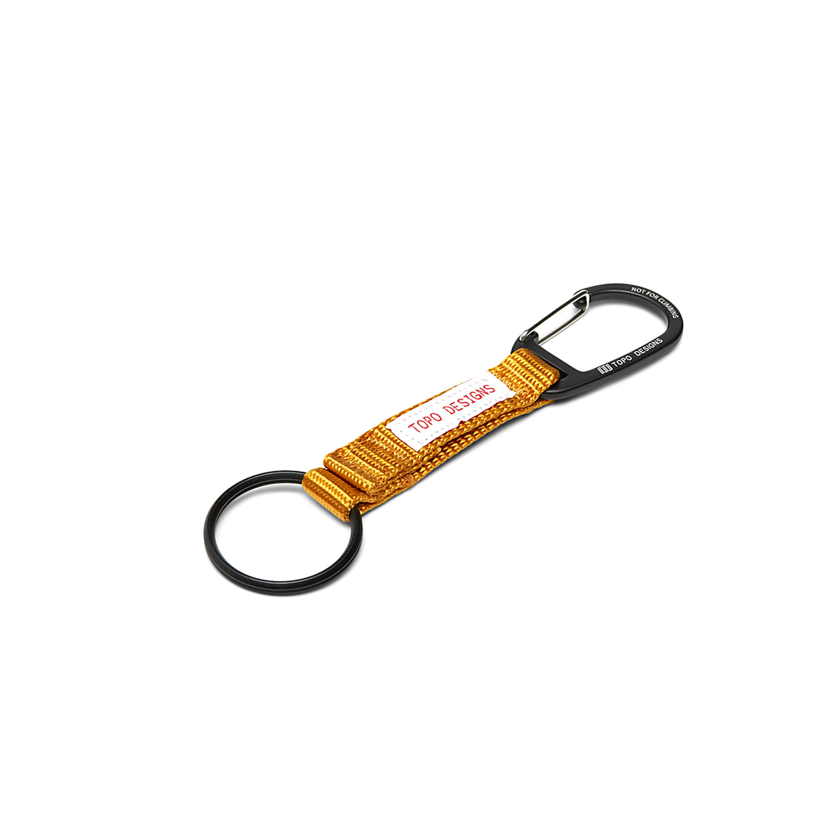 Topo Designs Key Clip Mustard, keep keys handy and visible with the Key Clip