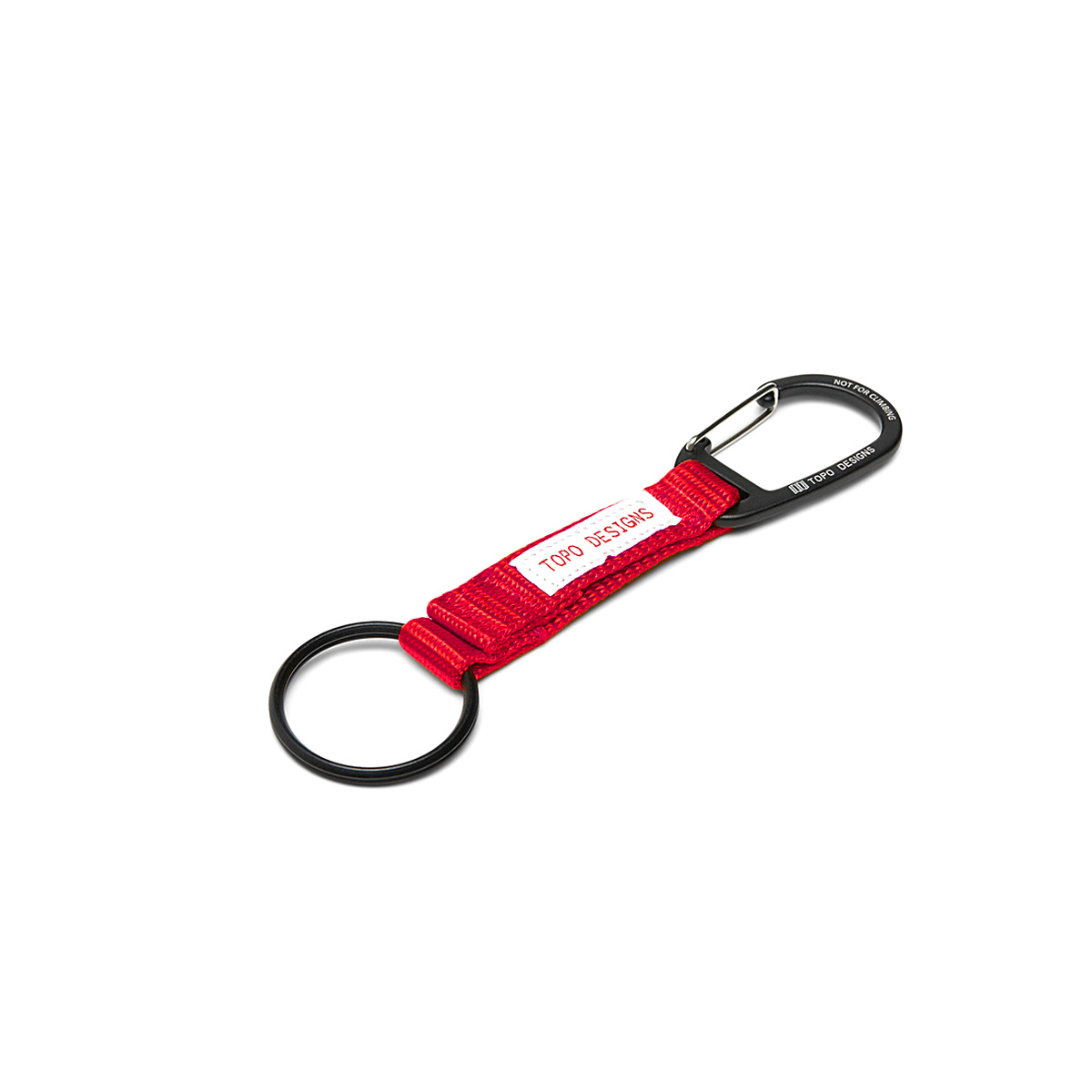 Topo Designs Key Clip Red, keep keys handy and visible with the Key Clip