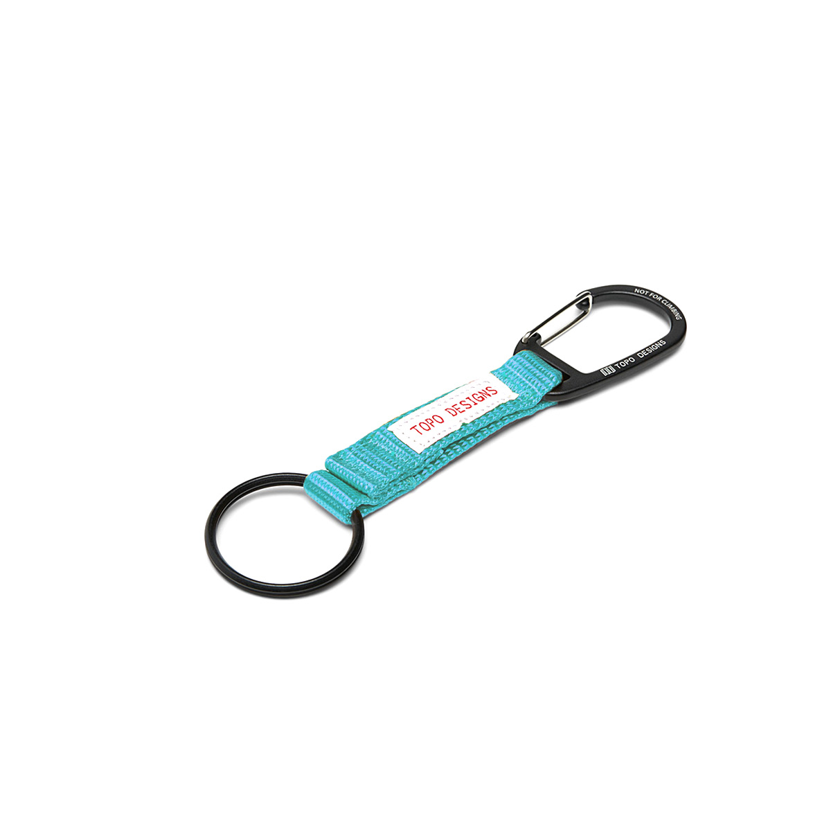 Topo Designs Key Clip Turquoise, keep keys handy and visible with the Key Clip