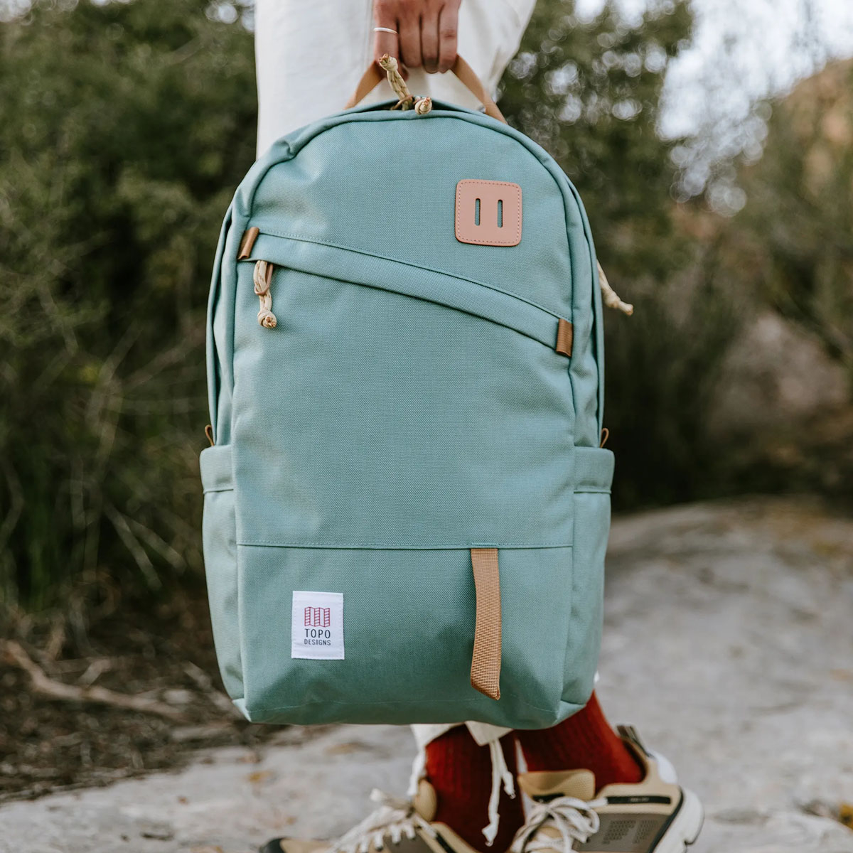 Topo Designs Daypack Classic Mineral Blue, stylish and functional pack, ideal travel companion, schoolmate or pack mule